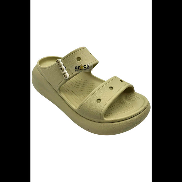 Crocs Women's Classic Crush Platform Sandal Bone - Medium - Picture 1 of 3